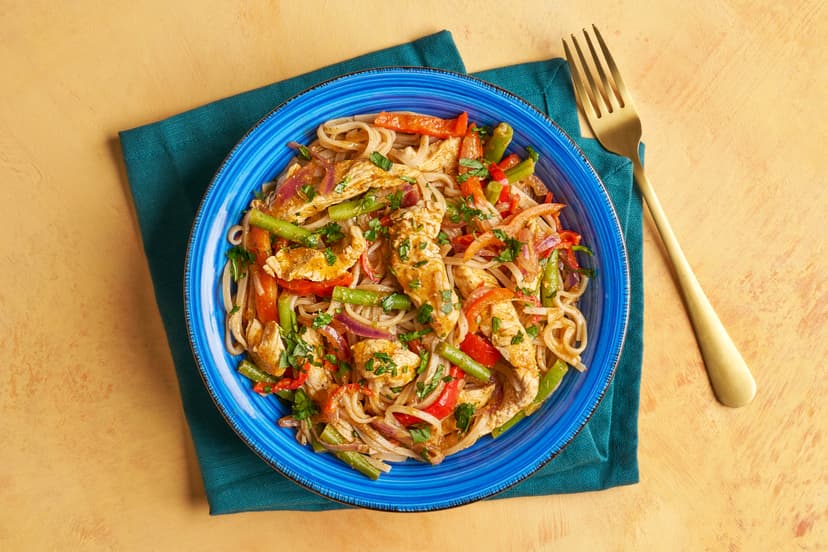Fancy festive turkey but not the faff? This seasonal stir-fry features ready-sliced turkey strips sizzled with red pepper and green beans, plus all your favourite fragrant Thai flavours. Served with quick-cook brown rice noodles, it’s ready in just half an hour – no basting, stuffing or stress!